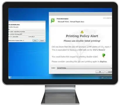 Papercut, Print Policy Alert, Owens Business Machines