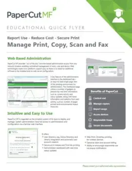 Papercut, Mf, Education Flyer, Owens Business Machines