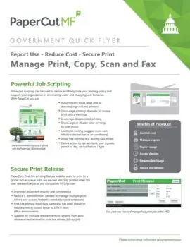 Papercut, Mf, Government Flyer, Owens Business Machines